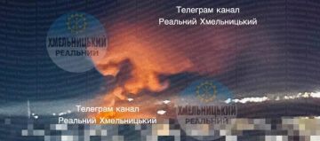 Кадры пожара в Хмельницком